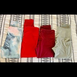 Athleta legging lot- red only